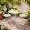 Gartentisch Menton Weiß Zitronenmotiv Ø 55 cm H 70 cm Produktbild-Vorschau 3