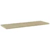 Półki Na Książki, 4 Szt., Kolor Dąb Sonoma, 60X20X1,5 Cm, Podgląd zdjęcia produktu 1