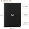 Notizbuch A5 liniert, 12 Stück schwarze Kraft Cover Produktbild-Vorschau 2