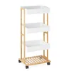 Carrello da servizio Relaxdays, bambù e MDF, carrello da Anteprima dell’immagine prodotto 9