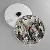 Wanduhr - Rund - Glasuhr - Jazz Musik Musiker - 40x40cm - Produktbild-Vorschau 2
