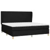 vidaXL Boxspringbett mit Matratze Schwarz 200x200 cm Stoff Produktbild-Vorschau 10