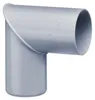 INEFA Fallrohrbogen 87 Grad, DN50 / 50mm, Grau – PVC Produktbild-Vorschau 1