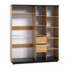 Kleiderschrank INES IN-10 mit 4 Türen Schrank 180x215 cm Produktbild-Vorschau 2