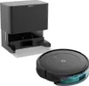 A black robot vacuum cleaner and its charging dock are shown against a white background. Náhled obrázku produktu