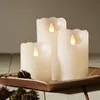 LED Echtwachs-Kerze ''Glow'', weiß, 7.5x10cm, Timer, Produktbild-Vorschau 7