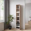 KOMTO Bücherregal Sonoma Eiche – Schmales Regal 30 cm Produktbild-Vorschau 2