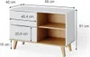 Príborník Vicco Nautica biely 40 x 61 cm, Model 35106 Náhľad obrázku produktu 3