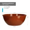 4er-Set Servier-Schale Ø 18cm Ton-Geschirr braun glasiert Produktbild-Vorschau 2