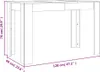 Jídelní stůl Brown Oak Optics 120x60x76 cm Materiál dřeva Náhled obrázku produktu 8
