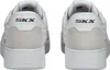 The rear view of two white Skechers sneakers. Produktbild-Vorschau