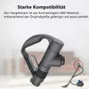 A close-up of a vacuum cleaner handle with a smaller image of a vacuum cleaner in the background. Produktbild-Vorschau