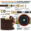Flex-Gartenschlauch 7,5m dehnbar Gewebe-Wasserschlauch Set Produktbild-Vorschau 2