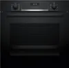 A front-on view of a black built-in oven. Produktbild-Vorschau