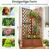 COSTWAY Jardinière, treillis, treille et trou de drainage, Voir les images du produit 6