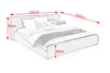 KAWOLA Bett CARLO Polsterbett Stoff hellgrau 200x200cm Produktbild-Vorschau 7