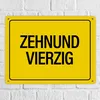Zehnundvierzig Metallschild XXL Schild Blechschild Produktbild-Vorschau 7