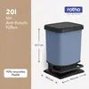 Rotho Paso Mülleimer 20l mit Deckel, Kunststoff (PP Produktbild-Vorschau 7