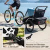 AIYAPLAY 2 in 1 Fahrradanhänger & Buggy 2-Sitzer Fahrrad Produktbild-Vorschau 8