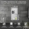 LuxeBath Nástenná nika dvojitá z nehrdzavejúcej ocele, Náhľad obrázku produktu 2