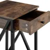 Table d'appoint Dayton 35x35x70,5cm - Bois foncé Voir les images du produit 8