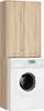 A washing machine cabinet with two doors stacked on top of a white washing machine. Anteprima dell’immagine prodotto