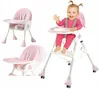 Chaise haute 4 en 1 - Chaise haute pour enfant rose - Voir les images du produit 1