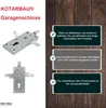 KOTARBAU® Zámek garážových vrat 60 mm Ocelový zámek pro Náhled obrázku produktu 6