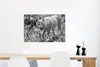 MuchoWow® Poster Weißer Wolf im Gras in Schwarz und Weiß Produktbild-Vorschau 5