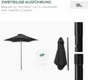 Outsunny Sonnenschirm Ø196 cm, sechseckig Balkonschirm Produktbild-Vorschau 4