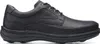 A black leather men's shoe on a white background. Anteprima dell’immagine prodotto