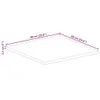 Stolní deska 60 x 60 x 2,5 cm čtvercová masivní akáciové Náhled obrázku produktu 9