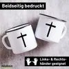 Huuraa Emaille Tasse Kreuz Christentum 300ml Vintage Produktbild-Vorschau 2