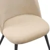 Albatros Esszimmerstühle mit Samt-Bezug 4er Set CAPO, Beige Produktbild-Vorschau 8