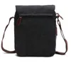 INF Športová crossbody kabelka z plátna a kože čierna Náhľad obrázku produktu 3