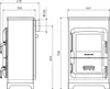 WAMSLER Raumheizer RH 6 F kaschmir, Maße: 450x340x750 mm; Produktbild-Vorschau 8