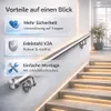 Treppengeländer Handlauf Edelstahl 150cm Griff Wandhandlauf Produktbild-Vorschau 7