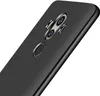 A close-up, angled view of the back of a black smartphone case. Produktbild-Vorschau