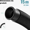 Wiltec Tuyau piscine noir – 15 m de long, Ø 32 mm – Tuyau Voir les images du produit 4