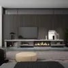 A modern living room with a TV cabinet featuring an electric fireplace. Anteprima dell’immagine prodotto
