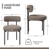 Hawthyhome  Chaises de salle à manger (4 pièces) Teddy Voir les images du produit 5