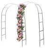 2'er Set Rosenbögen 240x140x36cm Metall Pergola Rankhilfe Produktbild-Vorschau 1