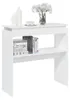 vidaXL Konsolentisch Weiß 80x30x80 cm Holzwerkstoff Produktbild-Vorschau 5