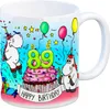 Honeycorns Tasse zum 89. Geburtstag mit Muffin und Einhorn Produktbild-Vorschau 1