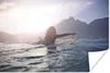 MuchoWow® Poster Weiblicher Surfer paddelt 60x40 cm - Produktbild-Vorschau 1