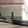 Close-up of the base of a boxing stand, showing its triangular structure and weight holder. Produktbild-Vorschau