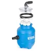 An exploded view of a blue pool filter pump with its components separated. Náhľad obrázku produktu