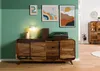 MASSIVMOEBEL24 Sideboard Sheesham 173x40x75 dunkelbraun Produktbild-Vorschau 4