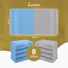 Lavea® 8er Set Handtücher 50x100 cm - Elena, 100% Produktbild-Vorschau 7