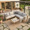 SVITA MISSOURI Gartenlounge 4tlg. Outdoor Sofa Set aus Produktbild-Vorschau 3